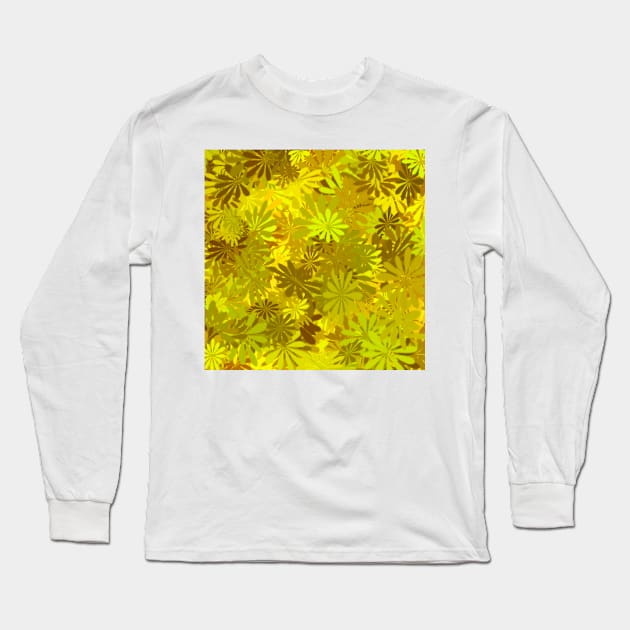 Yellow Daisies Long Sleeve T-Shirt by BlakCircleGirl